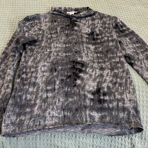 Beachlunchlounge Charcoal Tie-Dye Top